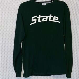 Delta Pro Weight Dark Green Michigan State Shirt